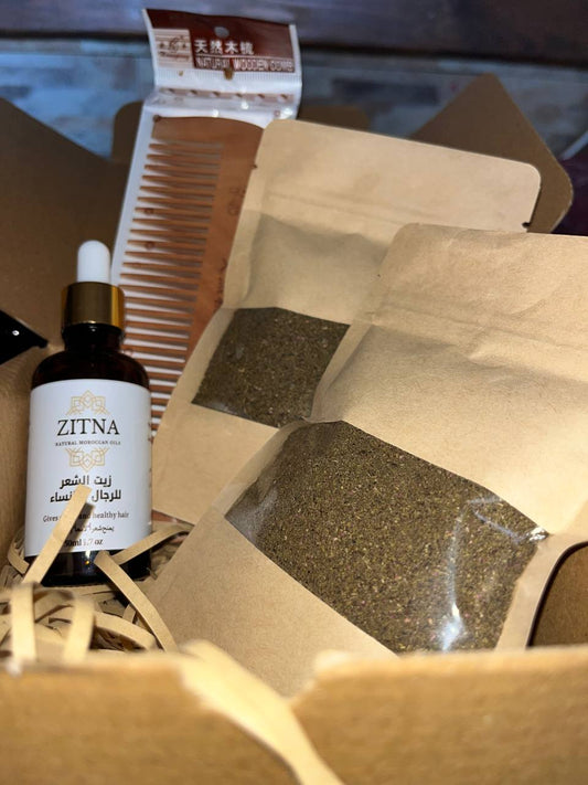 ZITNA BOX 🌿  طبيعي لتقوية وتطويل الشعر PACK  - للرجال والنساء